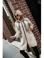 model 21379613 Ležérní kabát s kapsami a kapucí béžový - numoco basic model 21379613 Ležérní kabát s kapsami a kapucí béžový - numoco basic