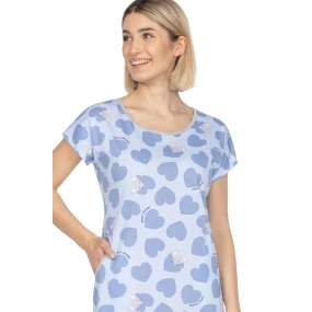 Dámska nočná košeľa 122 svetlo modrá - REGINA