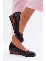 Dámské polobotky na platformě Vinceza 58628 Černé