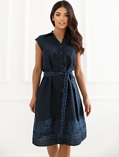 Dámske šaty J172906.99 tmavomodré – FPrice