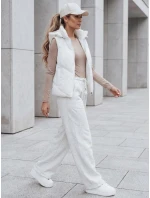Dámská prošívaná vesta bílá Dstreet model 21990678 - FashionStreet Dámská prošívaná vesta bílá Dstreet model 21990678 - FashionStreet