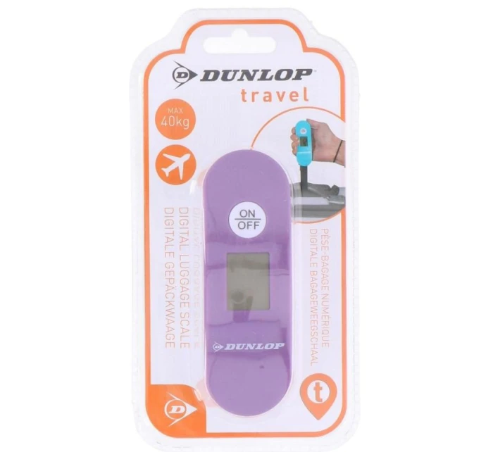 ELEKTRONICKÁ CESTOVNÁ VÁHA MAX. 40 KG DUNLOP FIALOVÁ