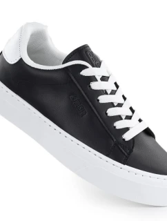 Nízké tenisky na platformě z eko kůže černé model 21953851 - Big Star