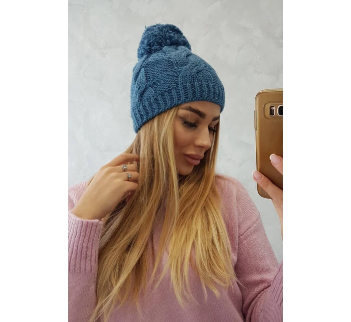 Fleecová čiapka Stefania K278 denim Fleecová čiapka Stefania K278 denim