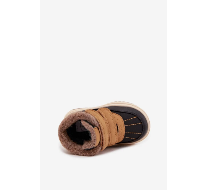 Dětské zimní boty sněhule na suchý zip Camel Darlene Dětské zimní boty sněhule na suchý zip Camel Darlene