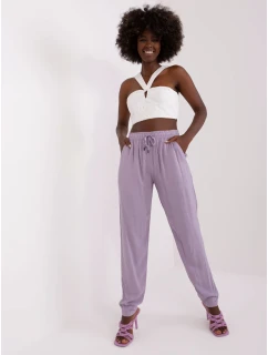 Nohavice D73760M61869O svetlo fialové