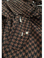 Hnedo-čierna obojstranná dámska bunda (W506) - Goodlooking