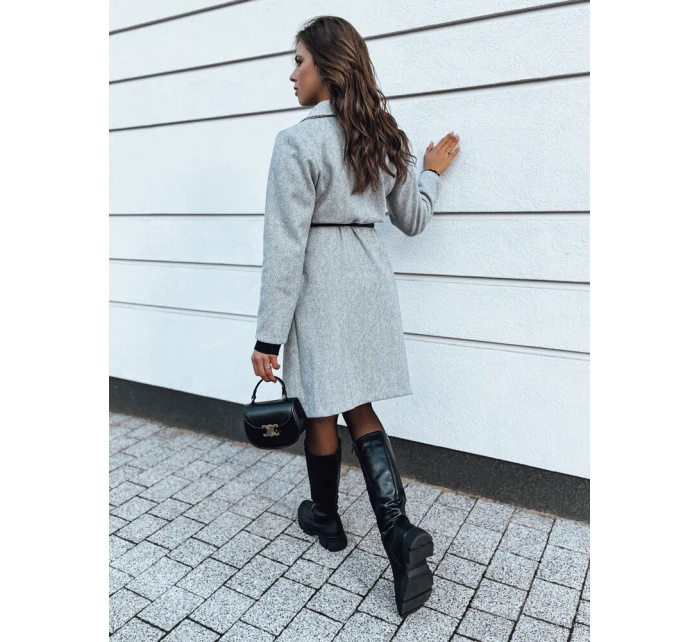 CELESTIA dámsky kabát svetlosivý FashionStreet NY0649