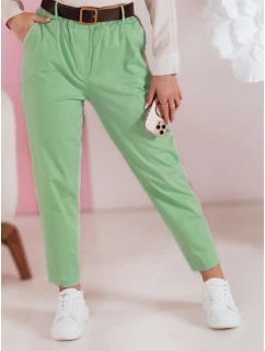 Dámske ležérne nohavice s opaskom SOFELIA svetlozelená FashionStreet UY2506