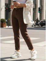 Dámské džíny s vysokým pasem ve střihu mom fit hnědé Dstreet model 21996045 - FashionStreet