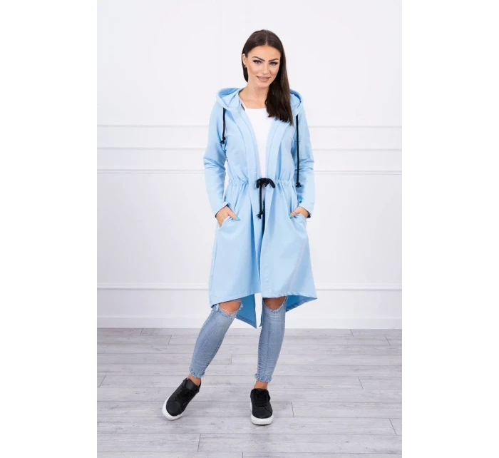 model 18744381 zadní plášť modrý - K-Fashion