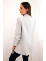 Šedé sako s elegantnými klopami