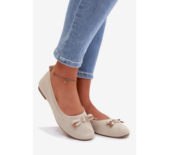 Baleríny s Mašlí Béžové model 21997782 - Boto