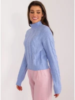 Sweter TW SW model 19525760 niebieski - FPrice Sweter TW SW model 19525760 niebieski - FPrice