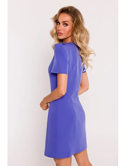 Mini šaty s na ramenou světle fialové model 19660654 - Moe