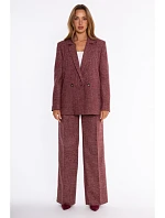 M929 Double-breasted tweed jacket - maroon M929 Double-breasted tweed jacket - maroon