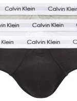 Pánske nohavičky 3 Pack 0000U2661G 998 Black/White/Grey - Calvin Klein