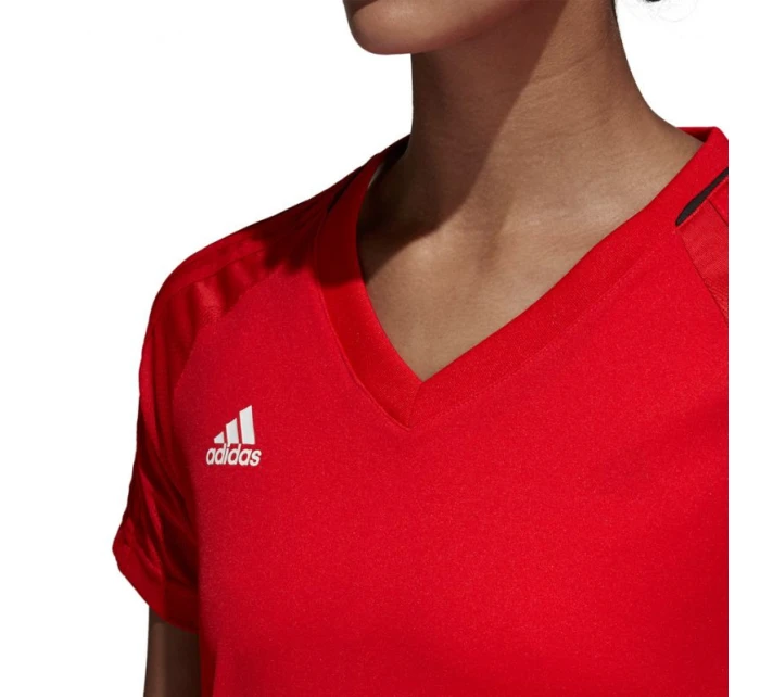 Adidas TIRO 17 Training JSY Dámske tričko červené BP8560 Adidas TIRO 17 Training JSY Dámske tričko červené BP8560