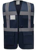 Yoko HVW 801 Hi-Vis multifunkčná vesta 79.W801 tmavomodrá