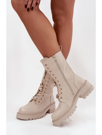 Dámské workery s přezkami Medvídek Srdce Béžové Iravine Dámské workery s přezkami Medvídek Srdce Béžové Iravine