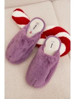 Kožešinové dámské pantofle fialové model 21772478 - Boto