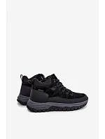 Pánské semišové zimní kozačky s podšívkou Big Star model 22556726 Černé - Big Star Shoes