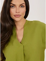 Bluzka model 22076763 oliwkowy - FPrice Bluzka model 22076763 oliwkowy - FPrice