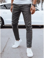 Pánske ležérne nohavice tmavosivé FashionStreet UX4400