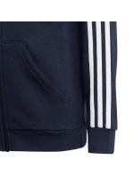 Fleecová mikina adidas Essentials 3-Stripes so zipsom Jr IC0600