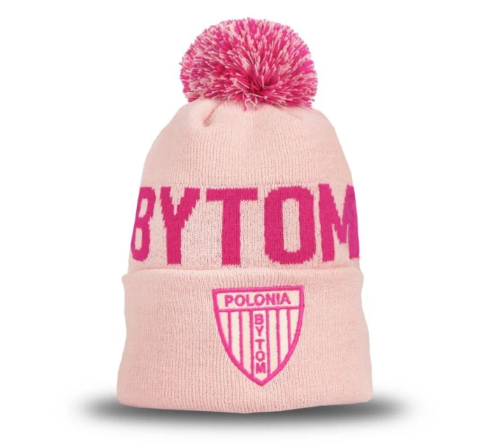 Zimní čepice Polonia Bytom - růžová