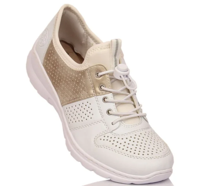 Pohodlná poltopánka Rieker W L3254-80 biela