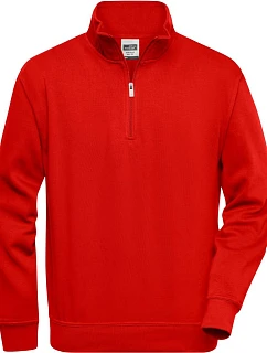 JN Pracovní mikina s 1/4 zipem 02.0 red model 22529095 - Daiber