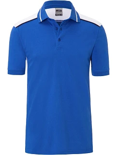 JN Pánské pracovní piqué polo Color 02.0 royal/white model 22492527 - Daiber