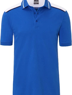 JN Pánské pracovní piqué polo Color 02.0 royal/white model 22492527 - Daiber
