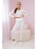 Pruhované legíny bílý Pruhované legíny bílý