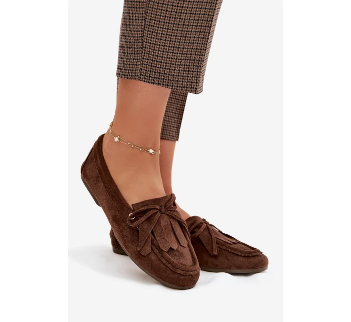 Dámské Mokasíny S A Hnědé model 21919468 - Boto