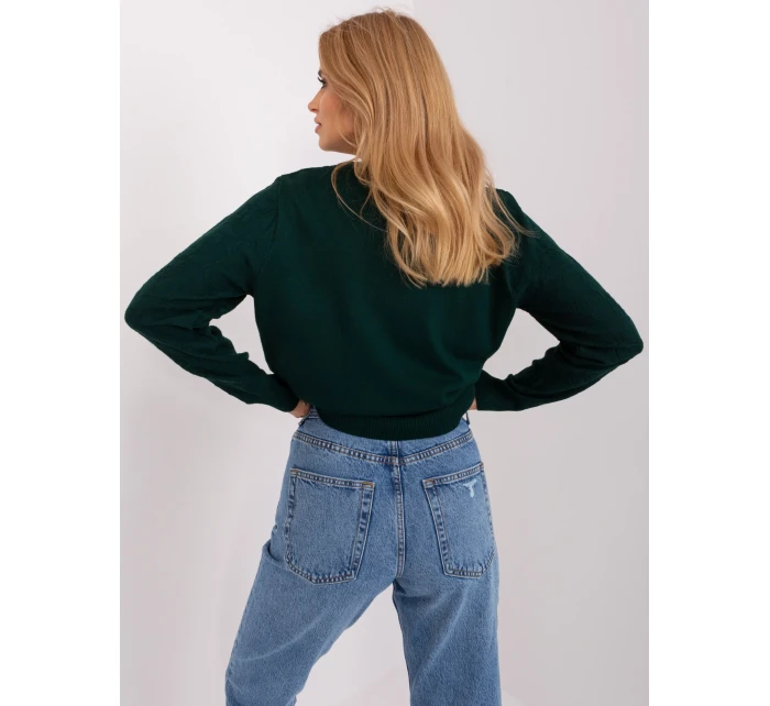 Sweter AT SW model 18955526 ciemny zielony - FPrice