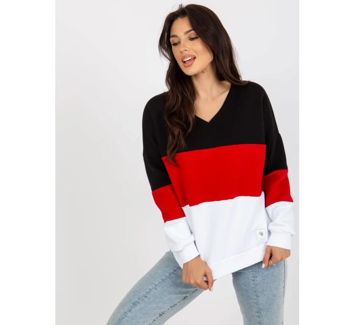 Mikina RV BL 8377.89 čierna a červená Mikina RV BL 8377.89 čierna a červená