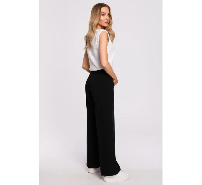 M570 Nohavice s rozšírenými nohavicami - čierne