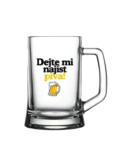 DEJTE MI NAJÍST PIVA! - pivní sklenice 0,5 l