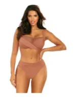 Dámske dvojdielne plavky Fashion 16 S1002N2-25 Cinnamon - Self