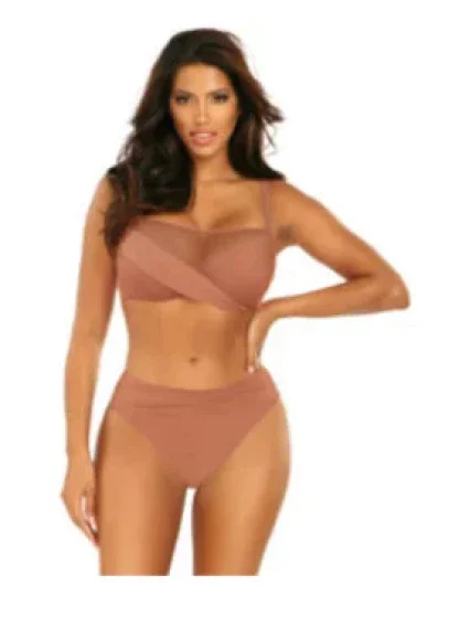 Dámske dvojdielne plavky Fashion 16 S1002N2-25 Cinnamon - Self