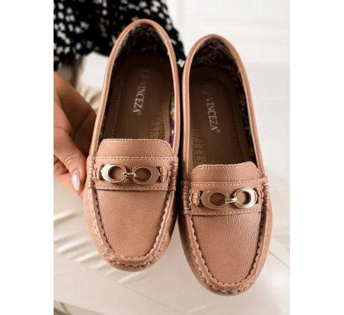 Klasické mokasíny dámské hnědé bez podpatku Klasické mokasíny dámské hnědé bez podpatku