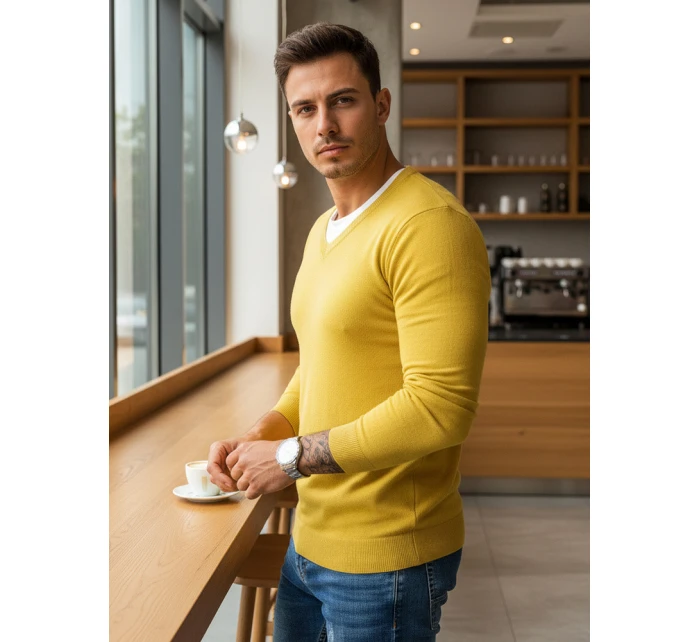 Pánský žlutý svetr Dstreet model 21965548 - FashionStreet