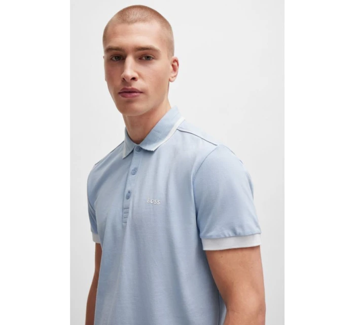 Pánska modrá polokošeľa BOSS Paddy 1 Bright Purple regular fit (50512995-527)