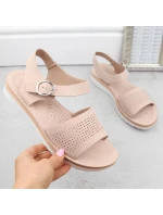 Sergio Leone W SK53N béžové lodičky na platforme a podpätku