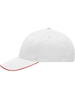 MB 6 panelová sandwich kšiltovka 03. white/red model 22495826 - Daiber MB 6 panelová sandwich kšiltovka 03. white/red model 22495826 - Daiber