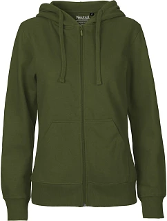 O Dámská mikina s kapucí z bio bavlny military model 22506045 - Neutral