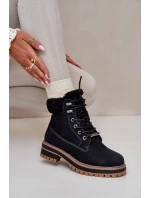 Zateplené dámské boty Big Star model 21669664 Černé - Big Star Shoes Zateplené dámské boty Big Star model 21669664 Černé - Big Star Shoes