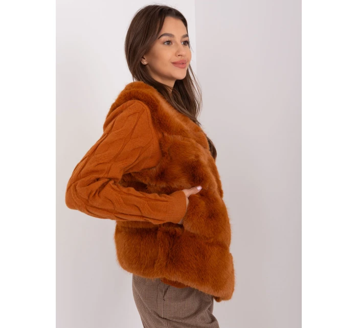 Kamizelka AT KZ model 18970038 jasny brązowy - FPrice Kamizelka AT KZ model 18970038 jasny brązowy - FPrice